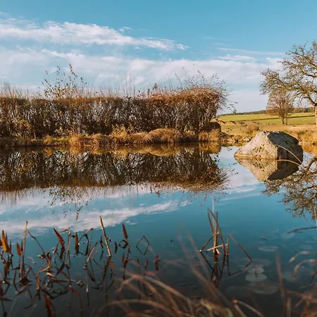Idyllisches Mit Teich *